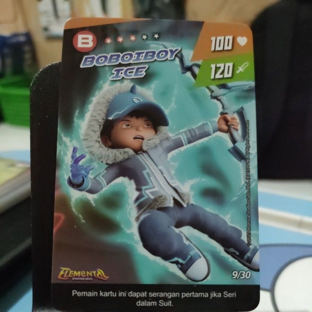 Monsta Galaxy Card Pek Elemental Kartu BoBoiBoy Ice Limited Edition
