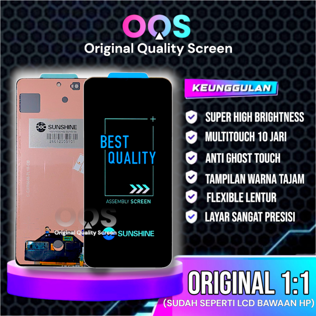 LCD SAMSUNG M526 / M536 (GALAXY M52 5G / M53 5G) LAYAR TOUCHSCREEN ORIGINAL MGKU