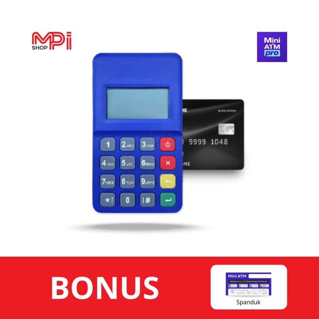 Mesin EDC Mini ATM Pro - MPI | Tarik Tunai | Bansos | PKH