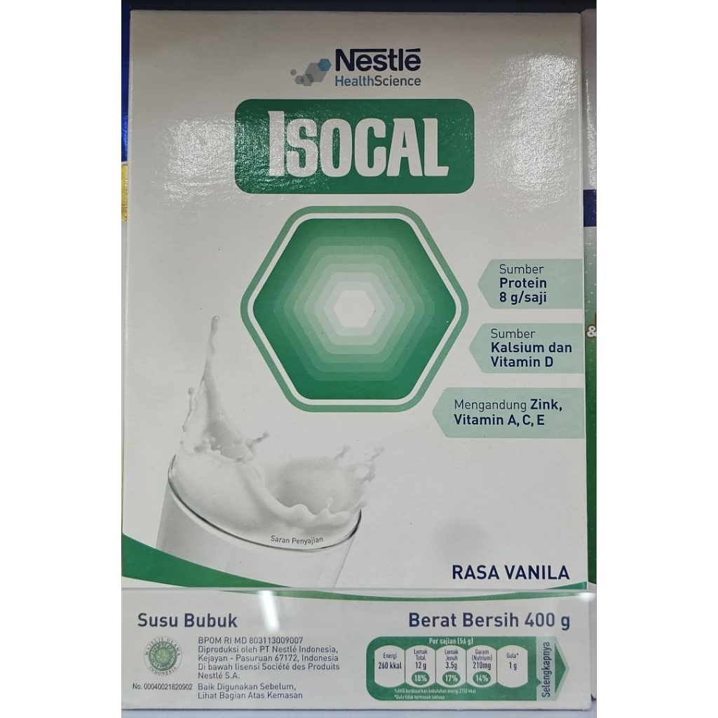 Nestle Isocal 400g Rasa Vanila - Susu Pemulihan