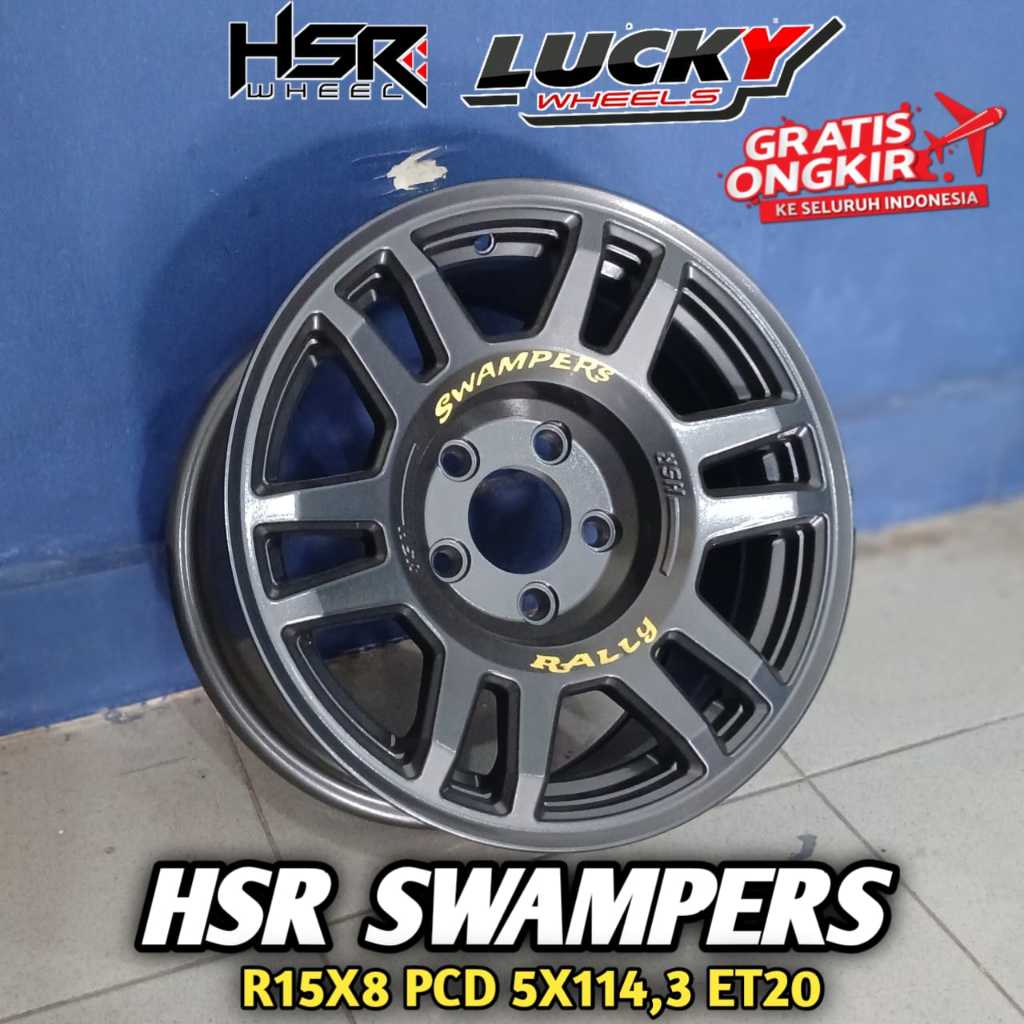Velg Offroad r15 cocok untuk rush terios inova dll Model Offroad r15 Merk HSR SWAMPERS Ring 15