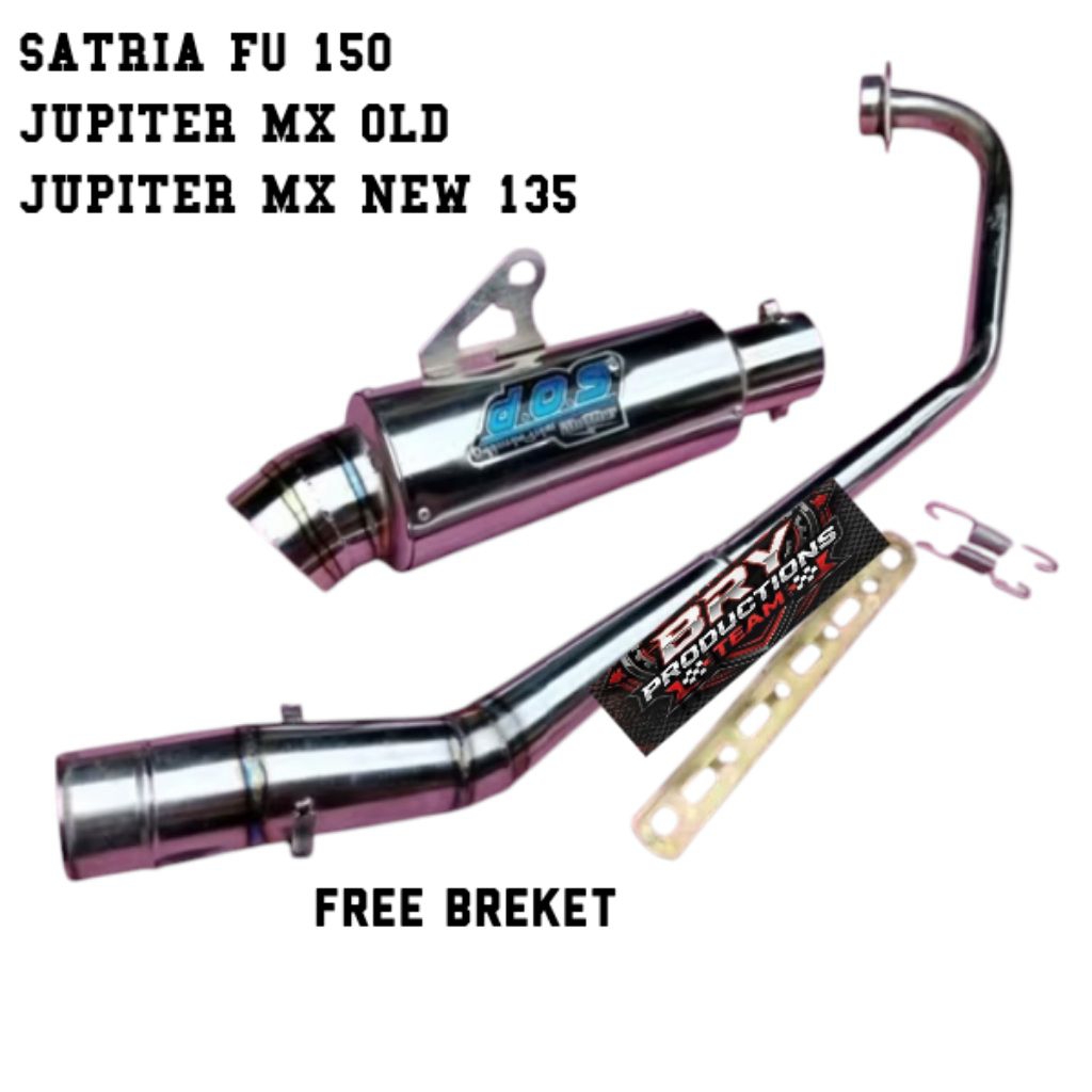 knalpot racing DOS buat motor Jupiter MX OLD JUPITER MX NEW 135 Satria Fu 150