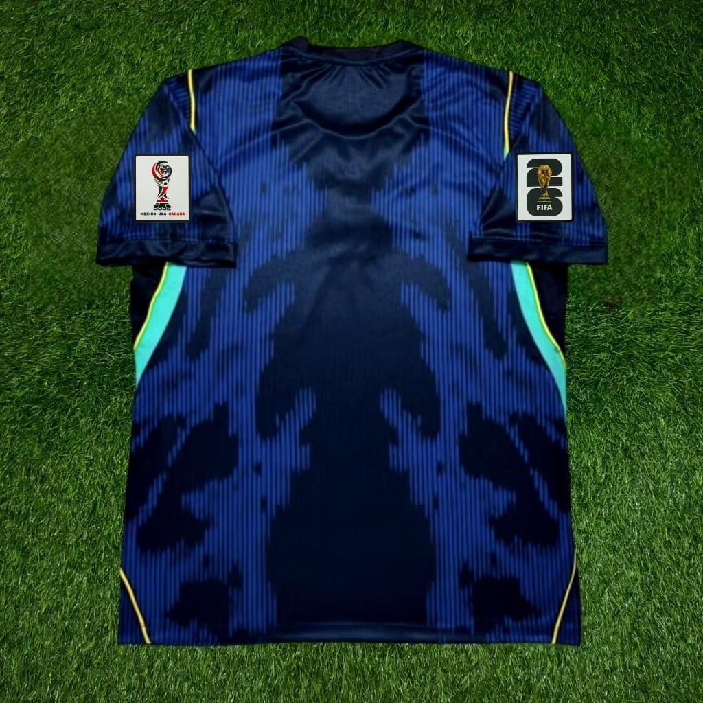 Jersey Bola Brazil Away Full Patch Piala Dunia 2026 Top Quality