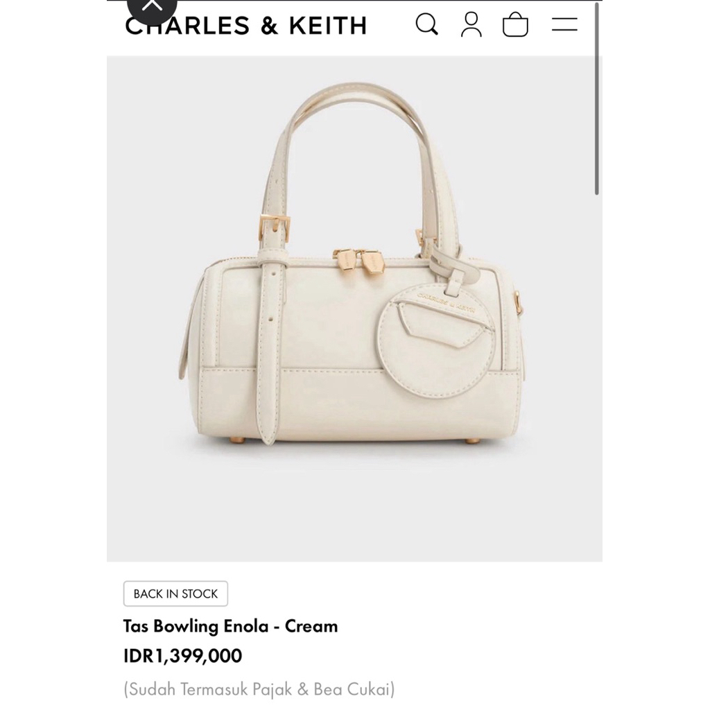 charles & keith tas bowling enola
