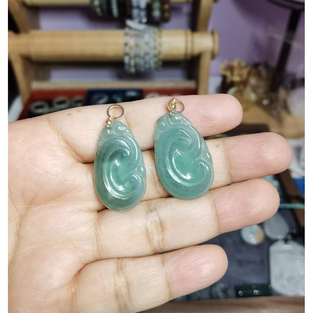 (Sertifikat) Bluewater Ruyi Burma Pendant Jadeite JadeType A