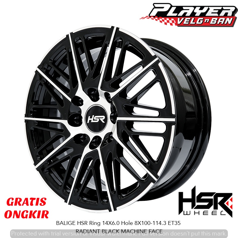 PROMO VELG RING 14 TYPR HSR BALIGE VELG MOBIL XENIA AVANZA MASDA2 YARIS  DLL