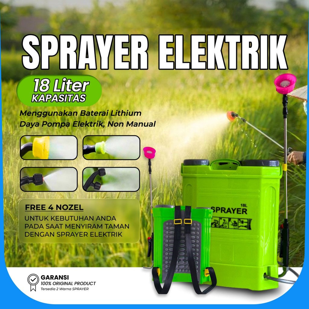 IME Sprayer Elektrik 16Liter Alat Semprot Tanaman Pertanian Semprotan disinfektan PLASTIHOME Alat Se