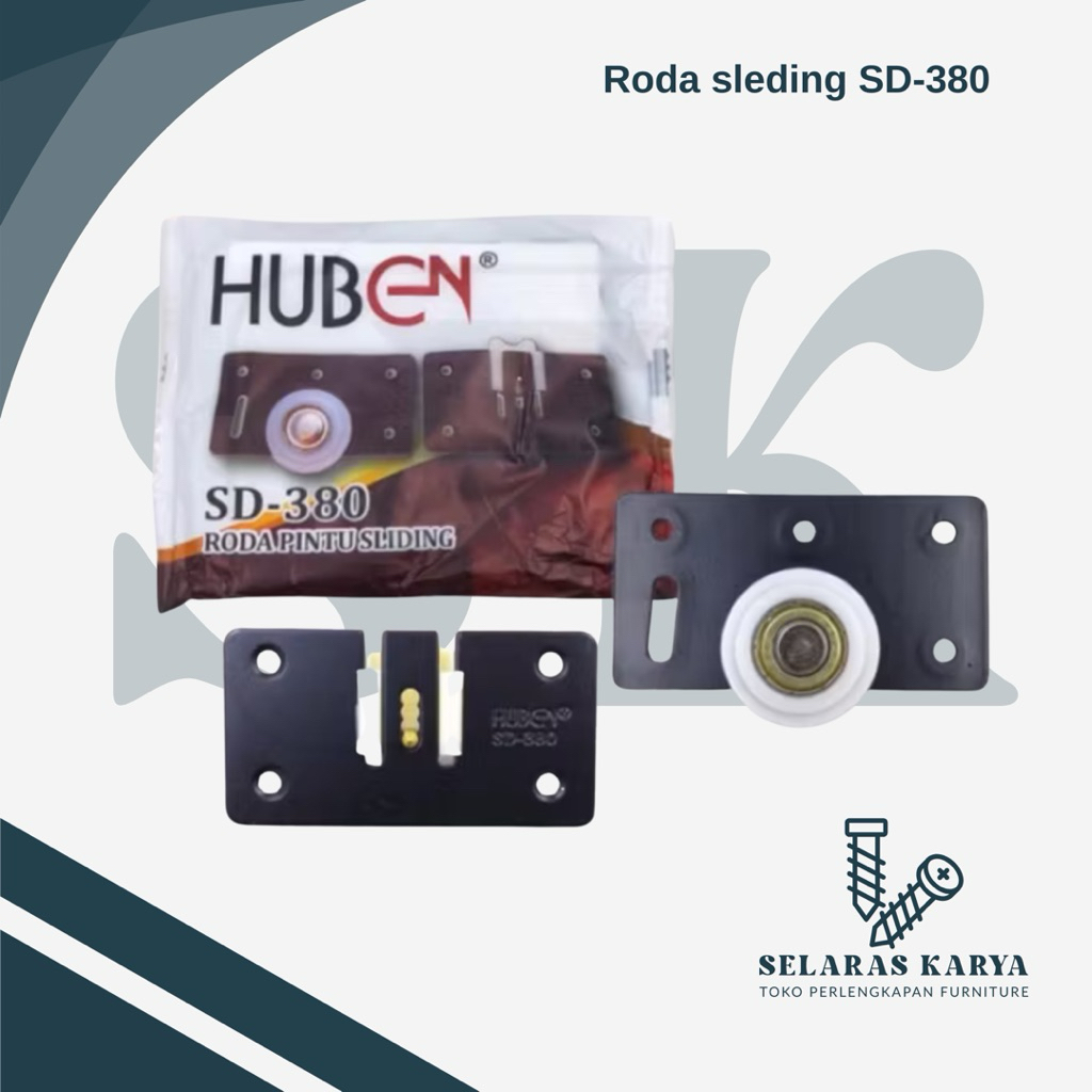 Roda Sleding Huben SD-380 / Roda Lemari Sleding / Roda Pintu Sleding