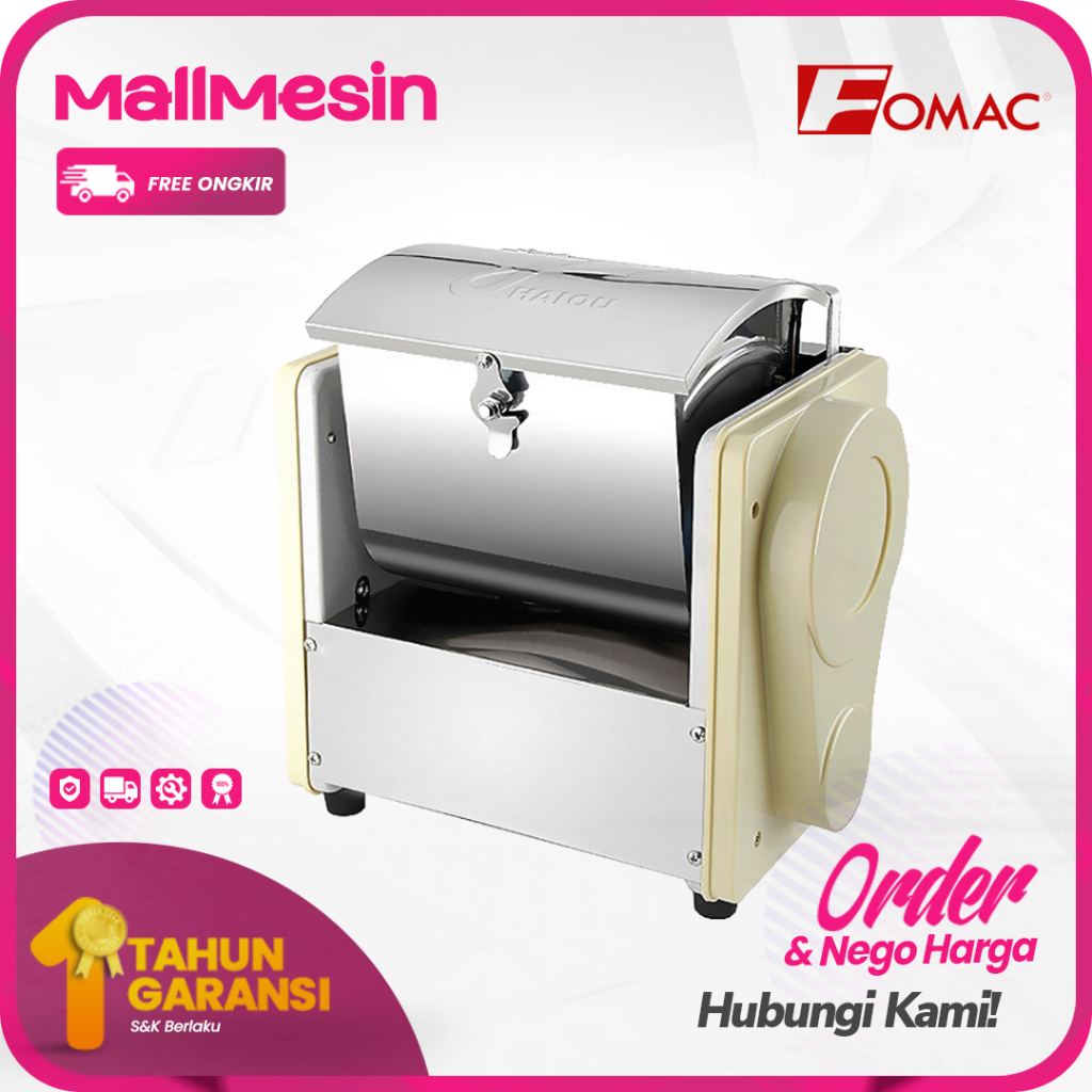 Mesin Pengaduk Adonan Mie FOMAC HMX-H02 | Horizontal Dough Mixer