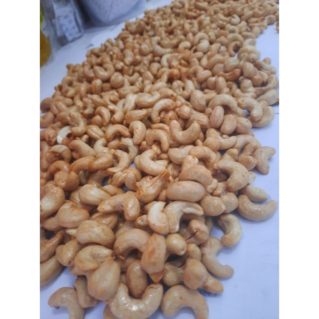 Kacang Mede Goreng 500g - 1000g, Rasa Bawang & Original, Kemasan Toples