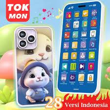 MAINAN SMART HP ANAK ANAK MAINAN SUARA MUSIK EDUKASI 36 TOMBOL MAINAN TELEPON HP IPHONE ANAK 28