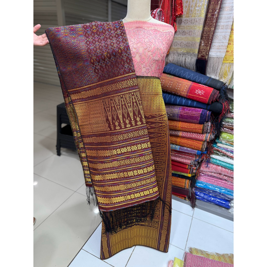 Songket tumtuman tanpa sambung full kristal TTS123