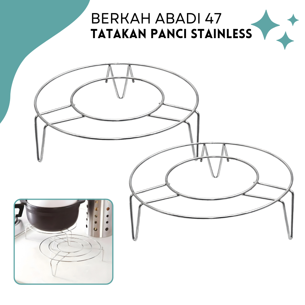 Tatakan Panci Stainless Alas Kukus Alas Anti Panas Tatakan Panci Stainless Steel Tatakan Bulat Stain
