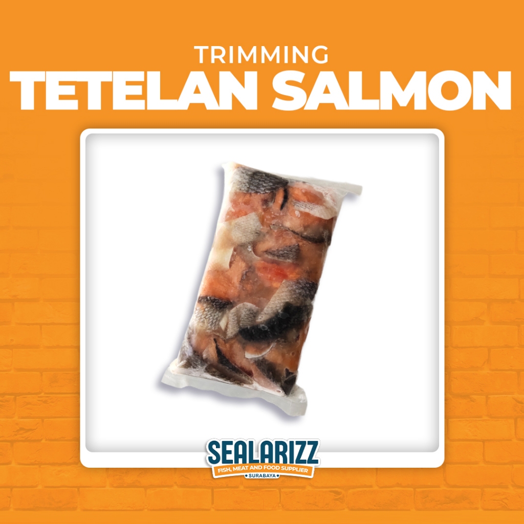 Salmon Tetelan / Trimming Salmon 500 Gram / Ikan Salmon / Seafood / Jual ikan / Surabaya