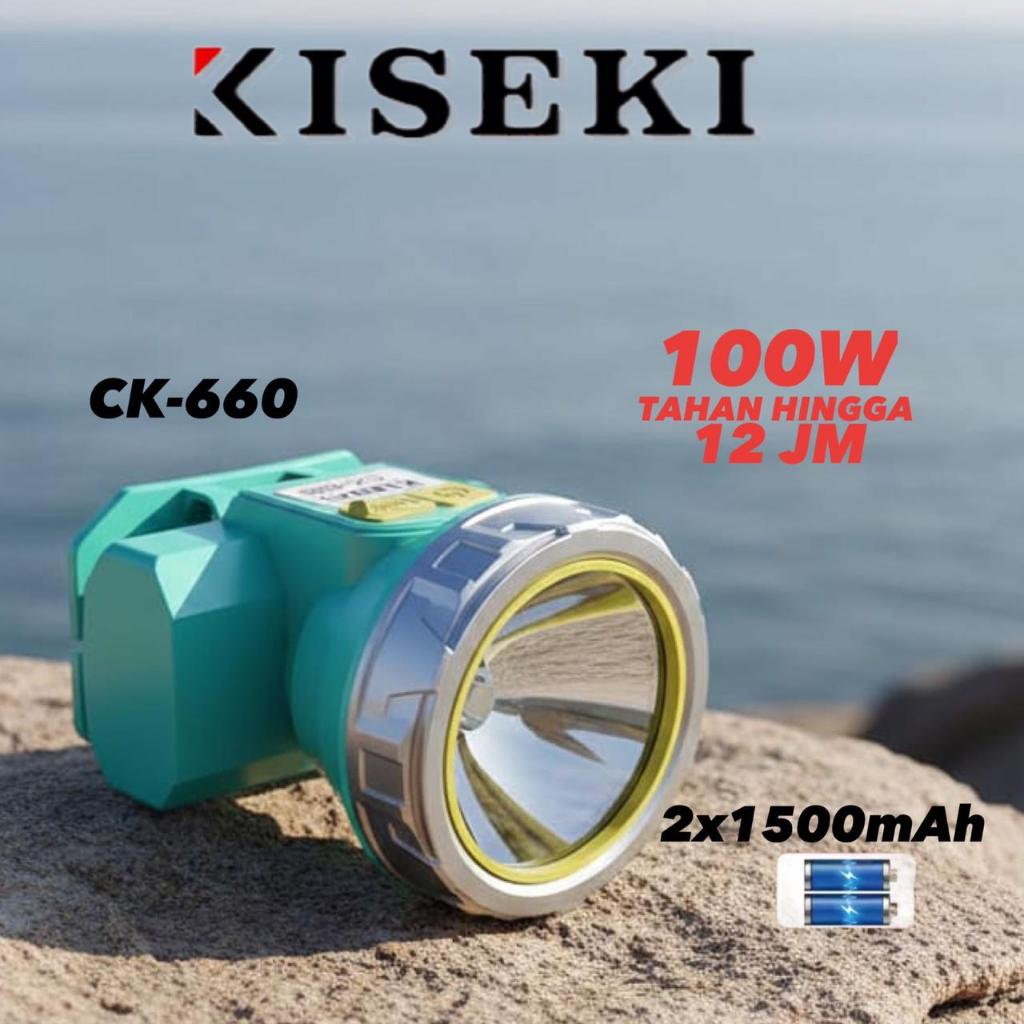 Senter Kepala Kiseki 100W CK-660  tahan hingga penggunaan 12 jam original 100%