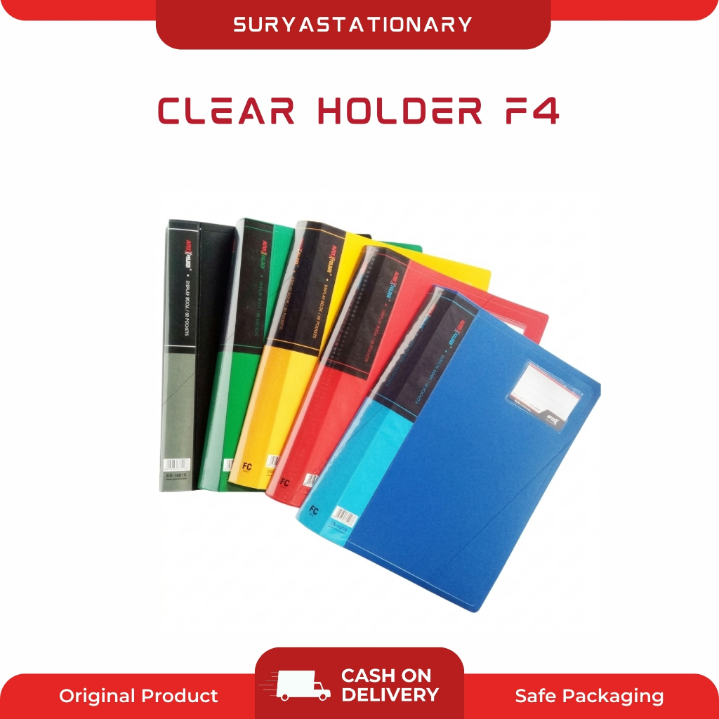 (PCS) CLEAR HOLDER INTER X F4 - 60 POCKET / CLEAR HOLDER F4