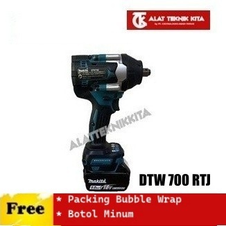 MAKITA DTW700RTJ mesin pembuka baut baterai DTW 700 RTJ cordless impact wrench