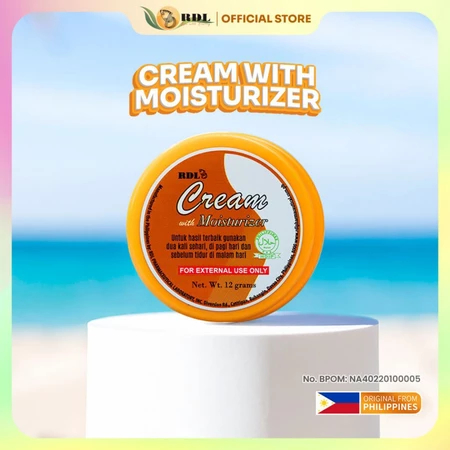 RDL Cream Moisturizer 12gr Pelembab Wajah Menyamarkan Flek Hitam Bekas Jerawat Krim Siang Malam
