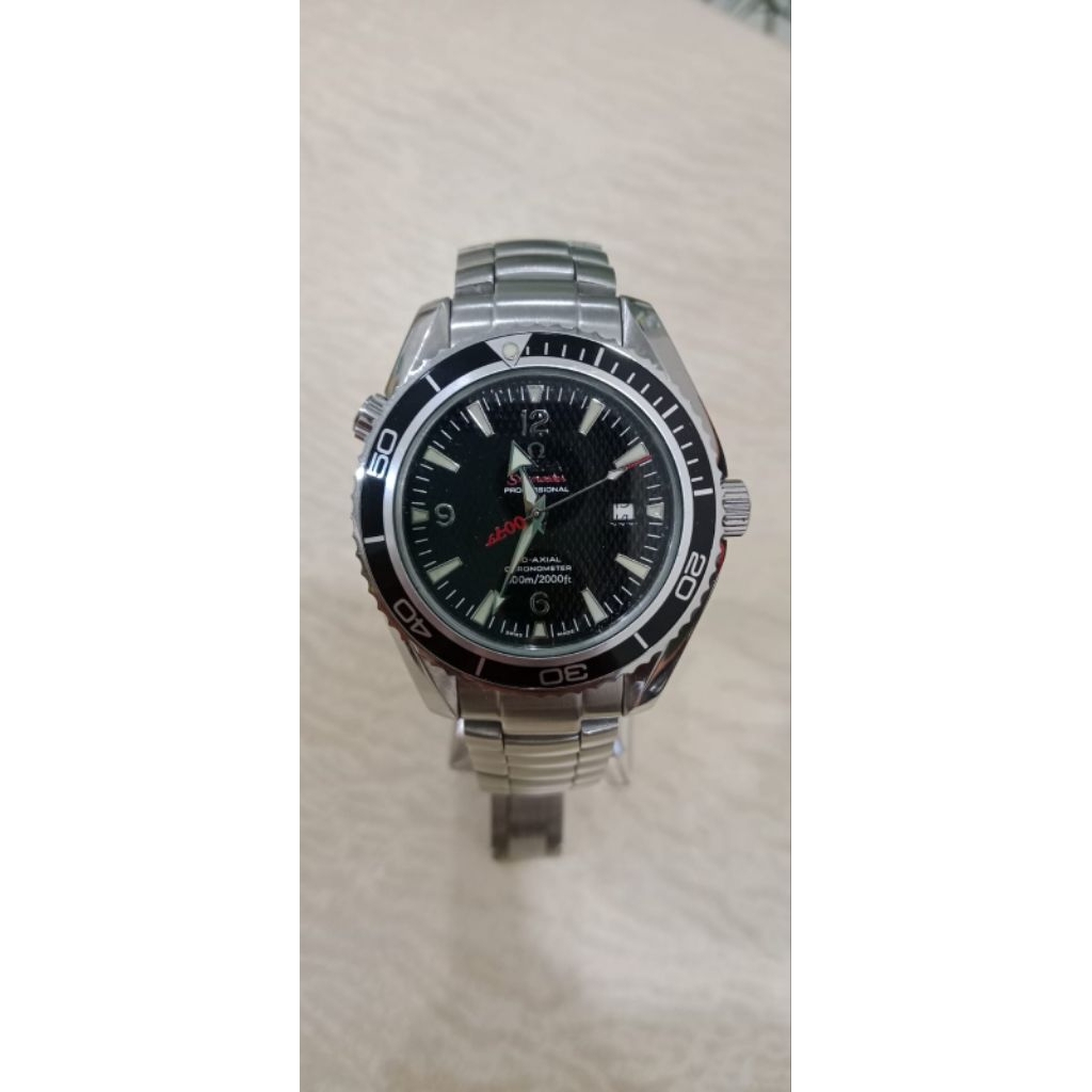 Jam tangan pria automatic Omeg4 Seamaster 007