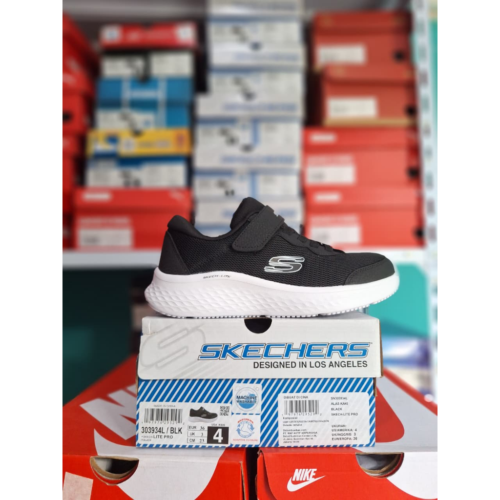 Skechers Kids Lite Pro Black/white
