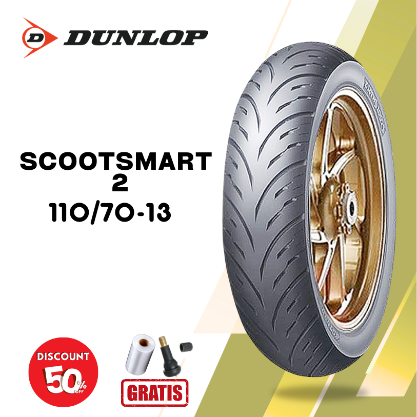 Ban Depan Motor YAMAHA NMAX DUNLOP SCOOTSMART 2 110/70 Ring 13 Tubeless