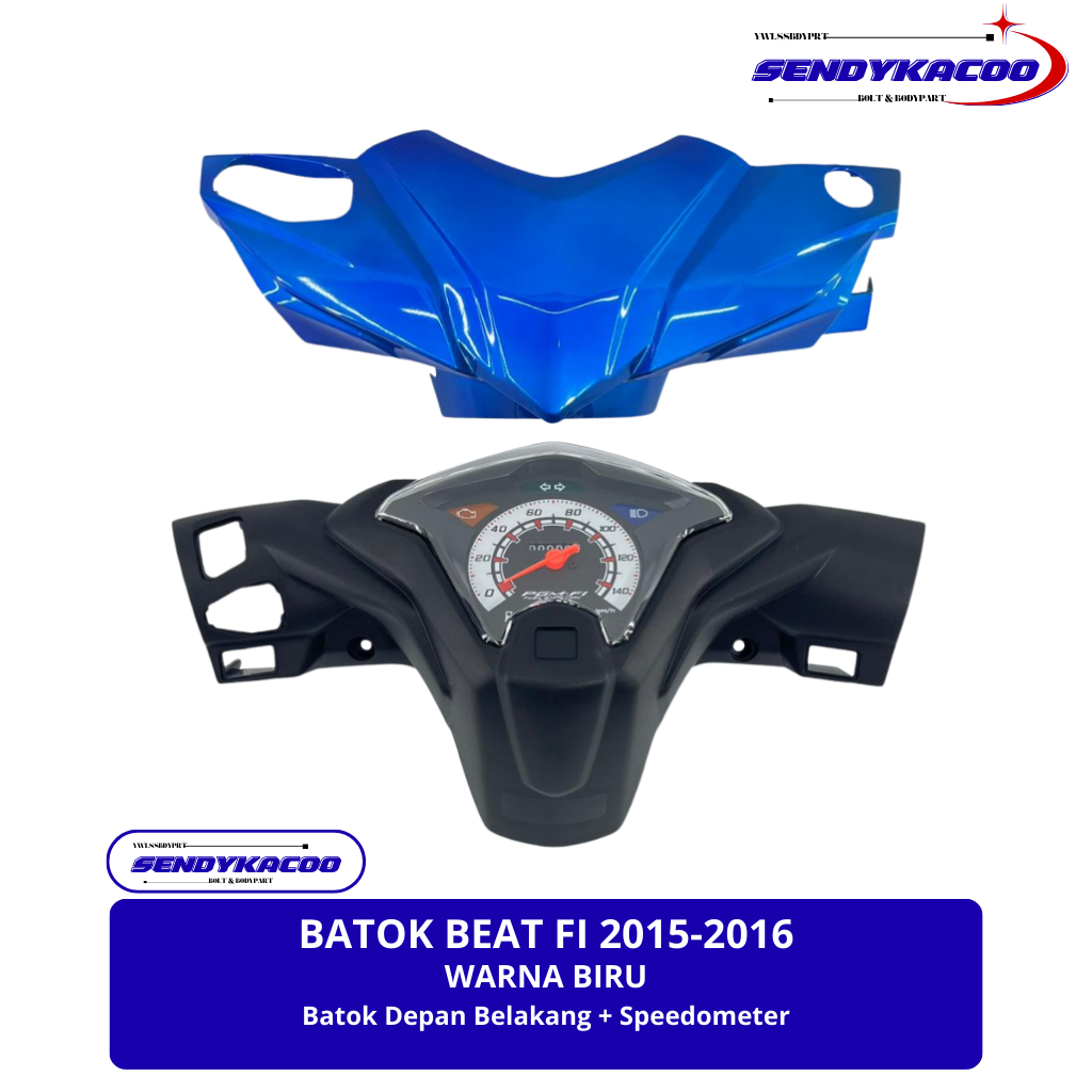 Batok Beat Fi 2015 - 2016 Depan Belakang warna Biru/ batok beat fi starter Halus