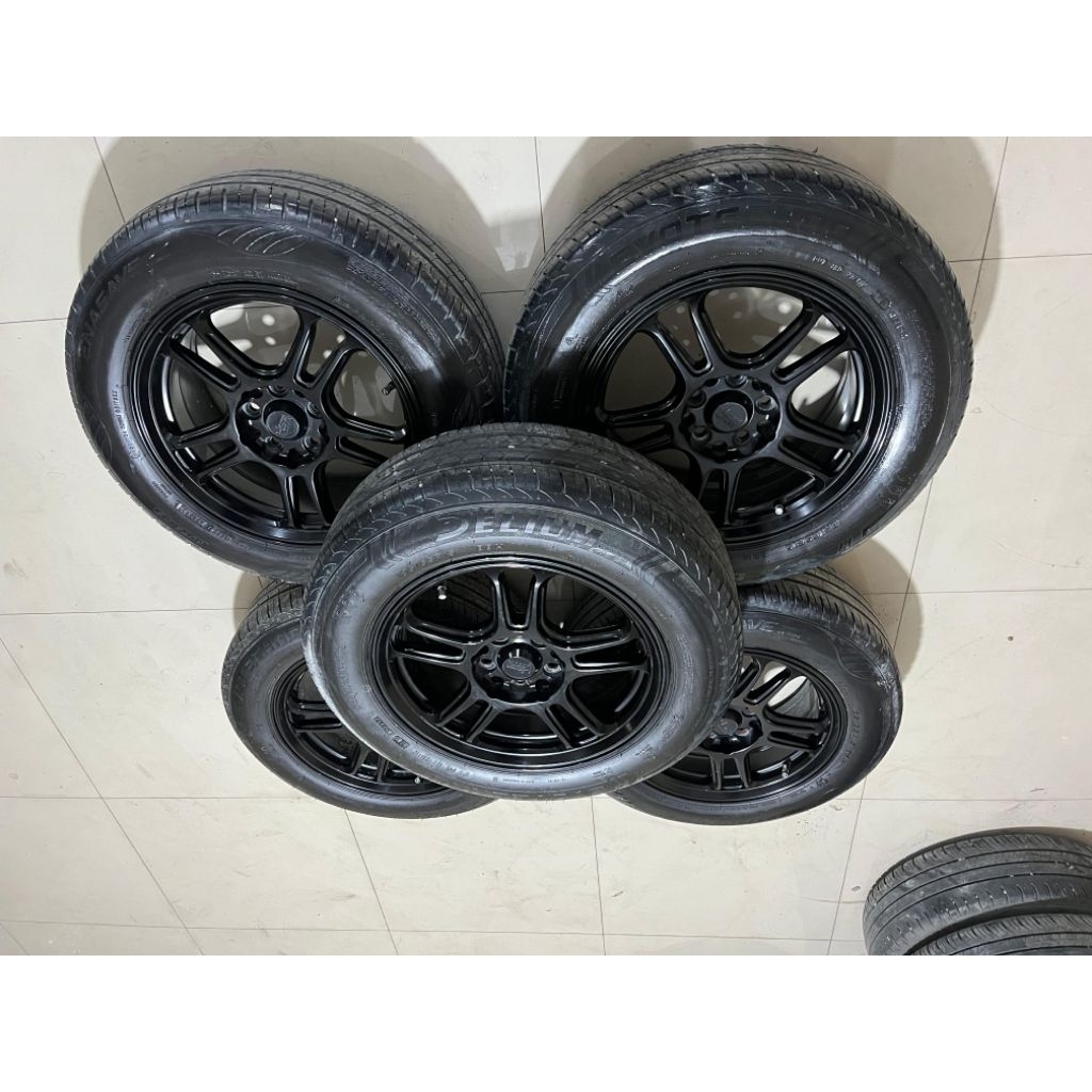 Velg Mobil Second HSR NX SPO Ring 15 pcd 4x100/114,3 + Ban 185 65 R15 (5pcs)