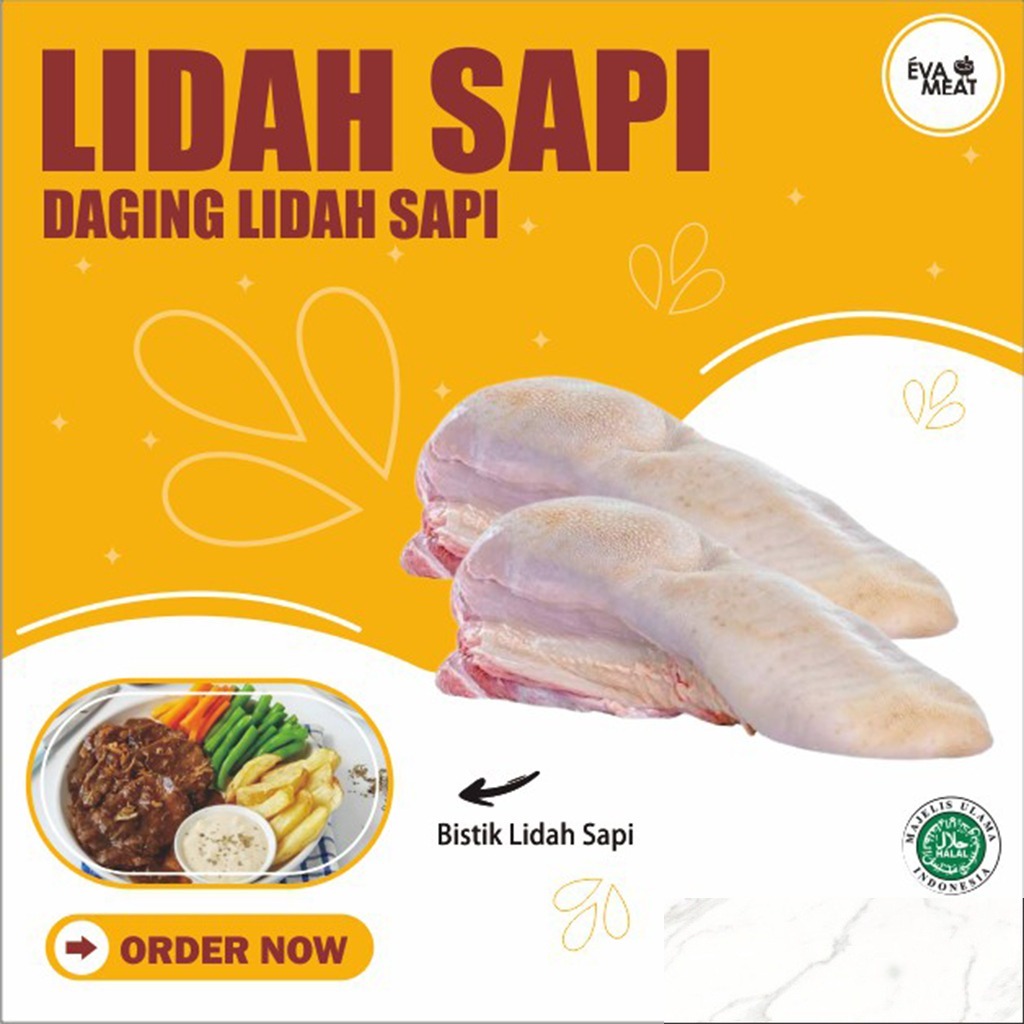 Lidah Sapi Utuh /  Beef tongue / Lidah Sapi Lokal