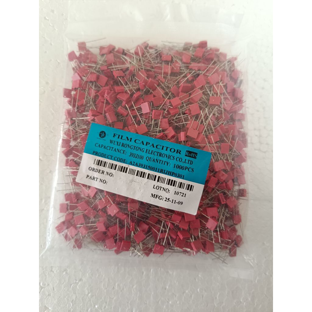 1000 pcs capasitor MKM 393 kapasitor MKM 39N =>MERAH<=