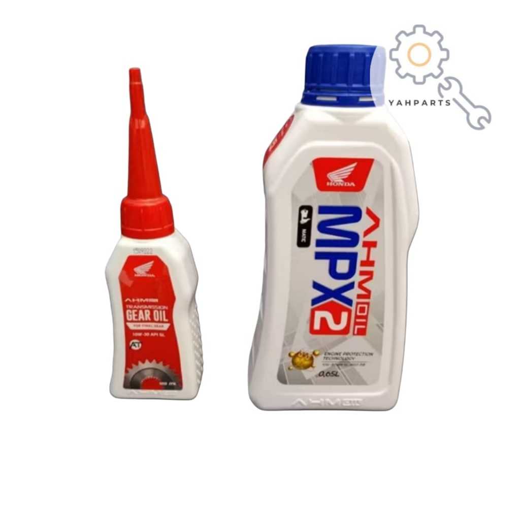 Paket Oli Mpx2 650ml + Oli Gardan Ahm Gear Oli Mesin Motor Matic Scoopy Esp Beat Street New Genio dl