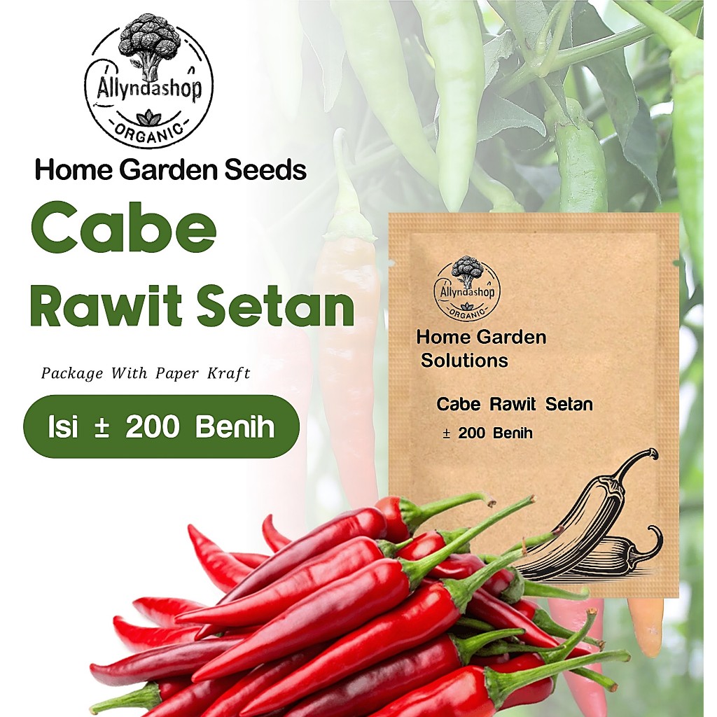 Benih Bibit Cabe Rawit Setan Premium Super Pedas