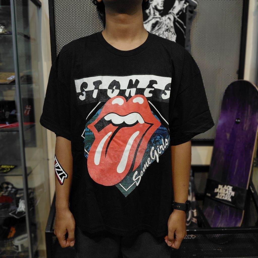 T-Shirt Band Official ROLLING STONES - SOME GIRLS OVERSIZED (IMPORT)