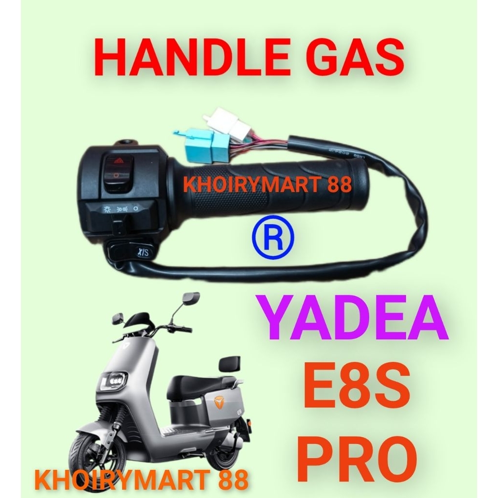 Handle gas sepeda listrik Yadea E8S PRO throttle gas sepeda listrik Yadea E8S PRO