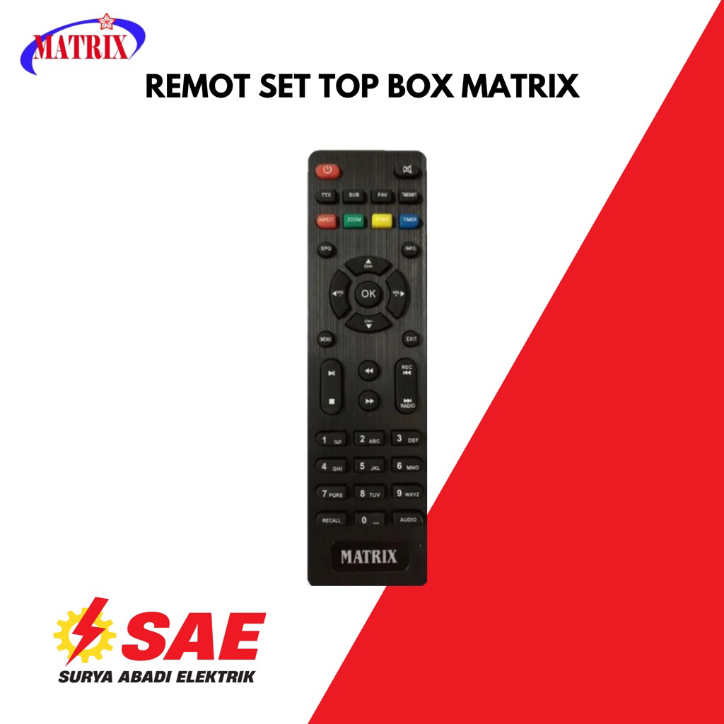Remot STB Matrix / Remot Set Top Box Matrix/ Remote STB Matrix
