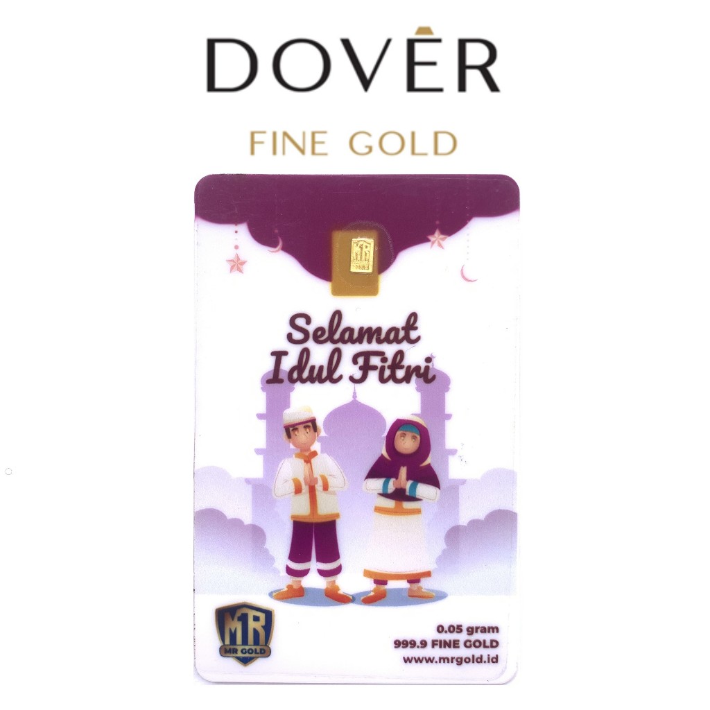Logam Mulia MR Gold 0,05 0.05 gr gram Press Emas LM Gift Series Idul Fitri Lebaran