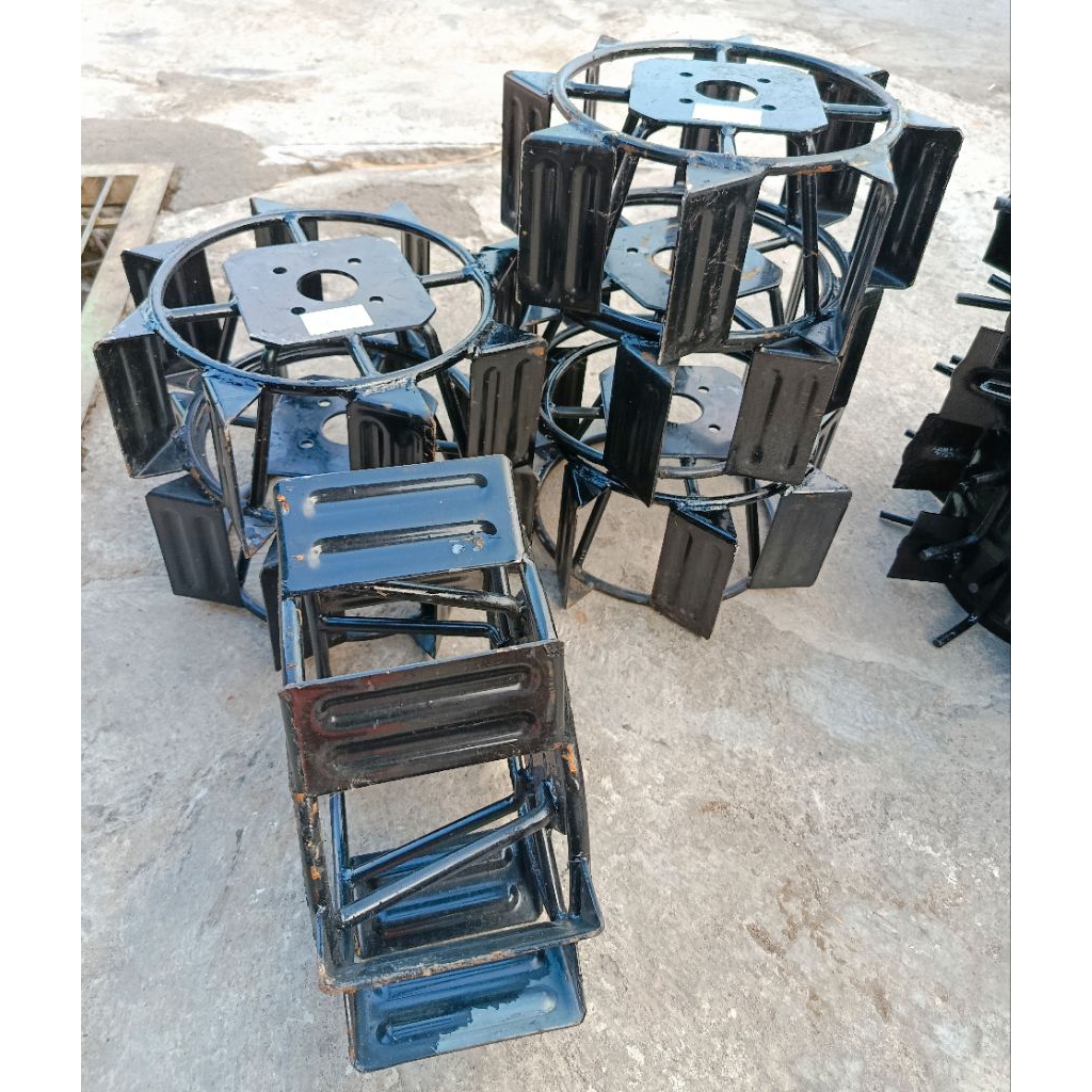 Roda besi cultivator quick cakar baja original