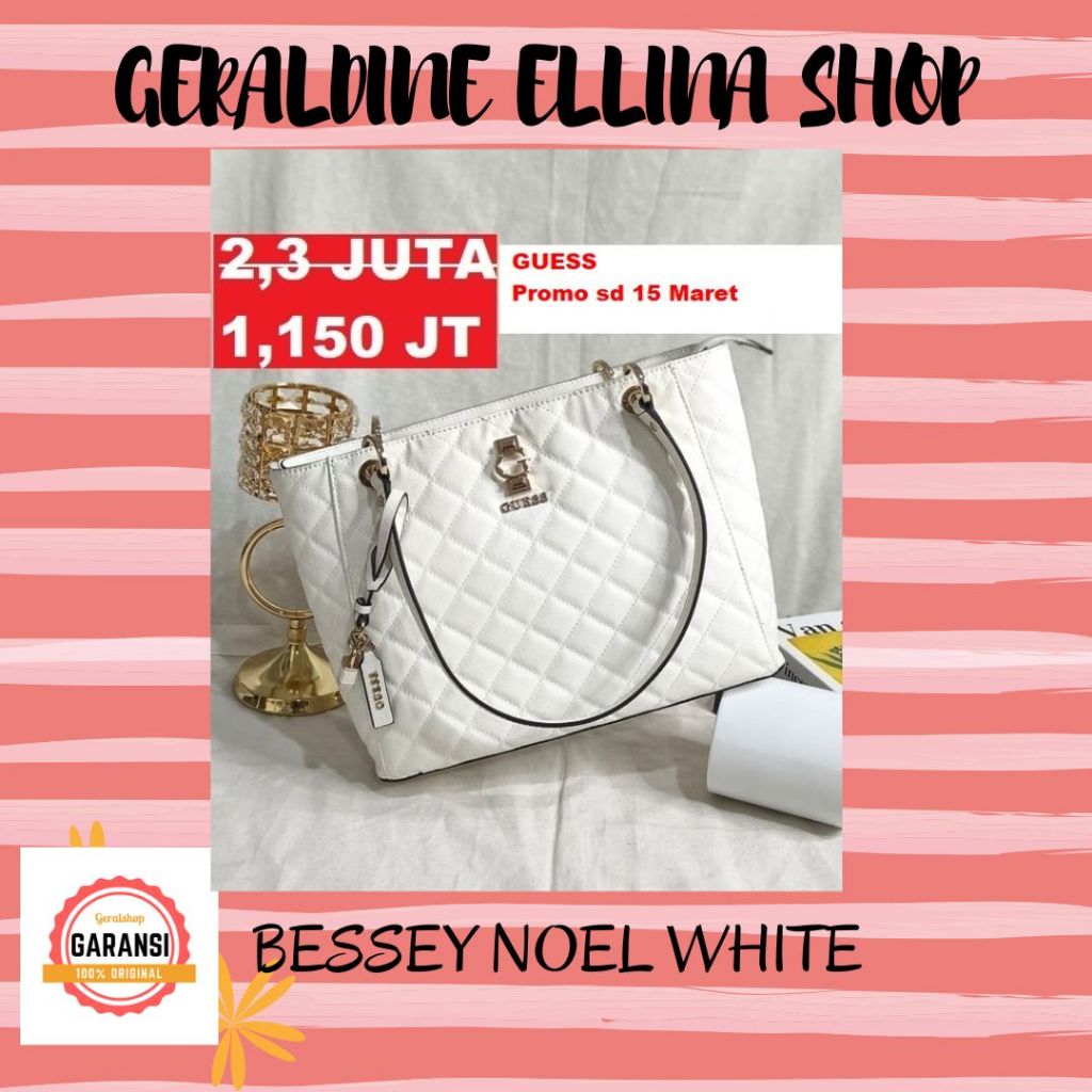 Tas Wanita Guess 100% Original SALE tote bag seri BESSEY NOEL