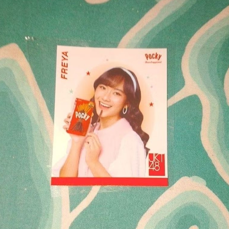 stiker Freya JKT48 x Pocky official