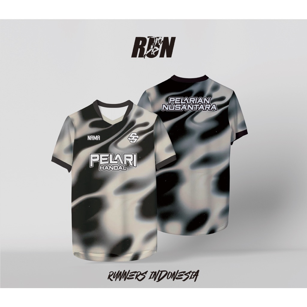 Jersey running custom nama (full printing)