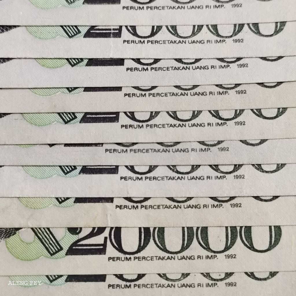 uang kuno 20.000 Cenderawasih imp 1992