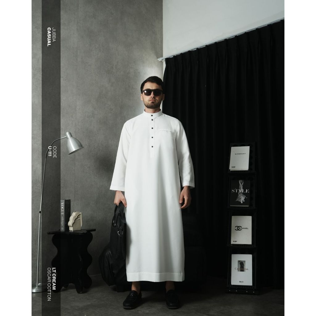 SAMASE Jubba Casual Reg U111 Jubah Pria Dewasa Lengan Panjang
