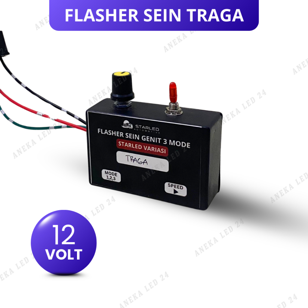 Flasher Sen Sein Genit 3 Mode Traga 12V Flasher Sein Sudah Plus Socket PNP TInggal Pasang