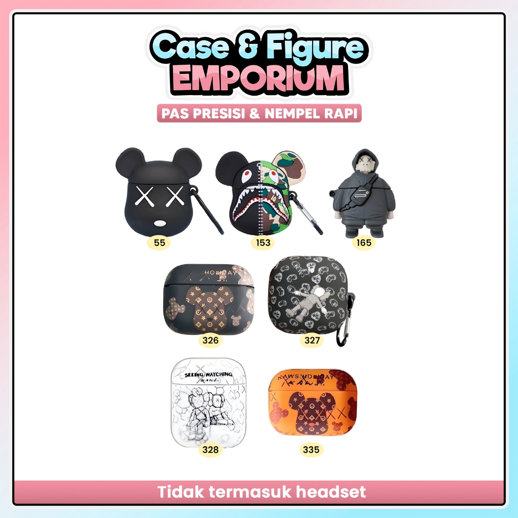 [ATP] Case Pods Gen 1 2 3 inpods i12 i13 Pro Karakter Kaws Series Cover Silicone inpods i12 i13