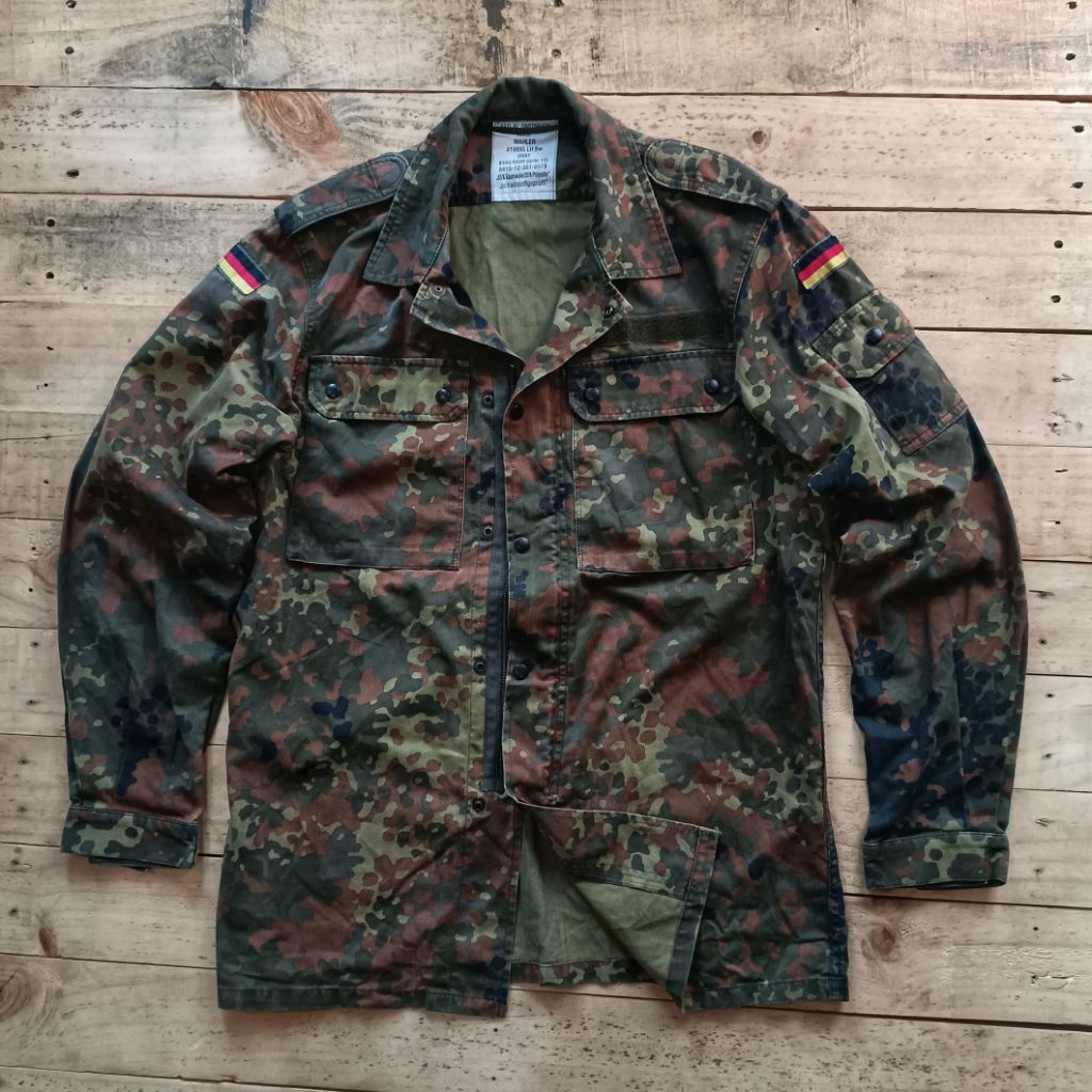 Kemeja Army Jerman Flecktarn Camo Flectarn Moleskin