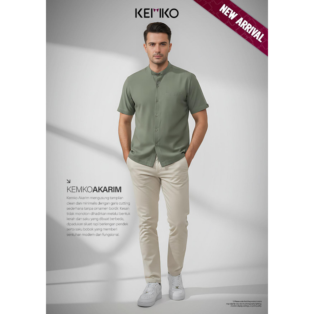 Kemko Akarim | Kemeja Koko Akarim | Koko Dewasa| Baju Koko Dewasa Terbaru | Baju koko  rabbani origi