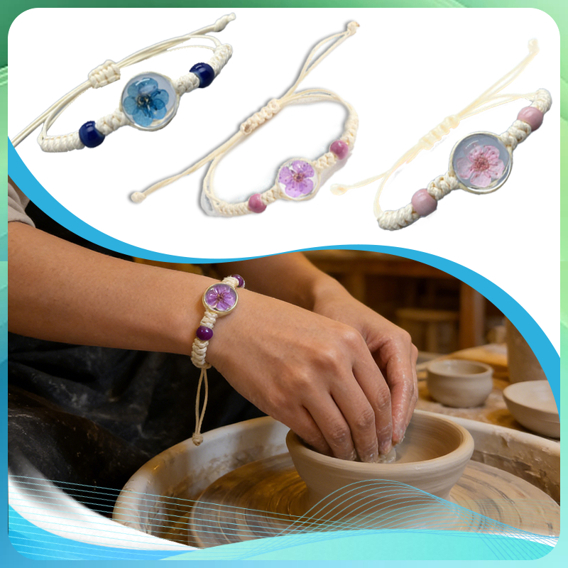 Gelang Serut Bunga Gelang Bunga Biru Gelang Serut Bunga Gelang Couple Viral