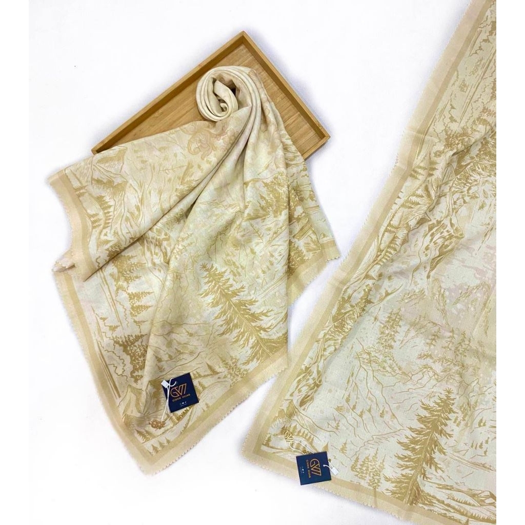 GIVAN PREMIUM POUCH SYAR'I/SEGIEMPAT MOTIF/HIJAB SEGIEMPAT