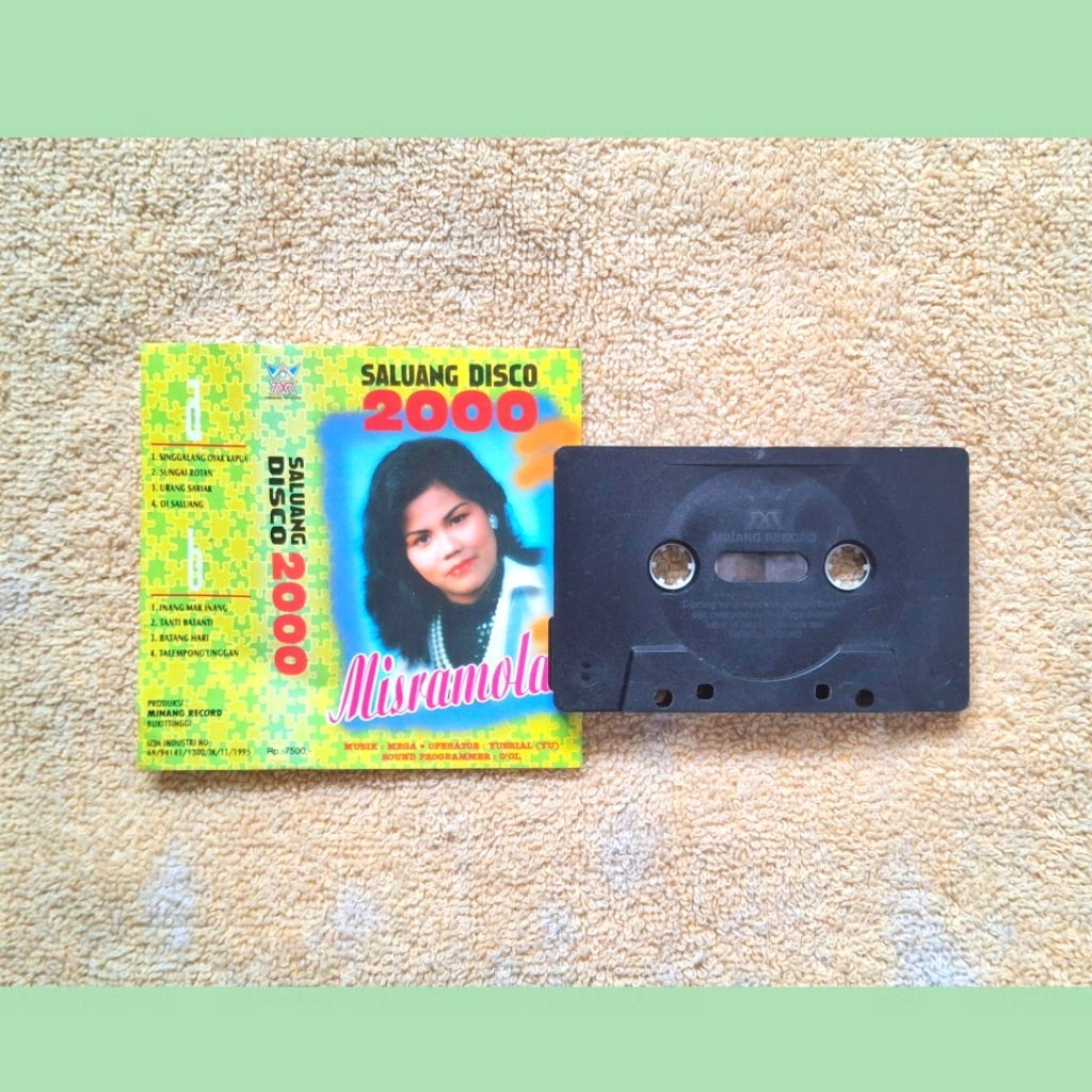 Kaset Pita Minang Saluang Disco 2000 Misramolai Minang Record Asli
