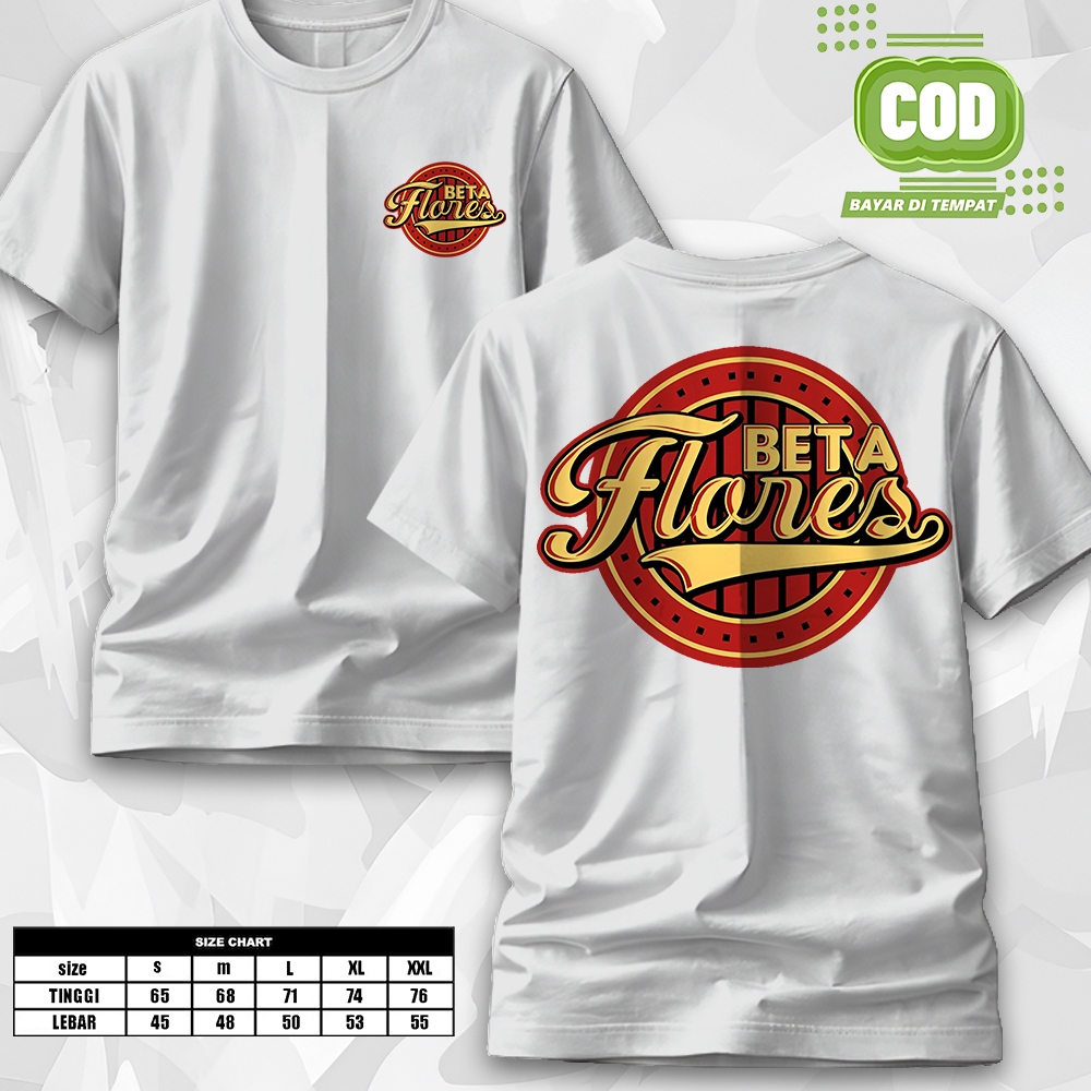 DONATELLO KAOS - Kaos Beta Flores Kaos Pria NTT Flores T SHIRT FLORES Distro Cowok