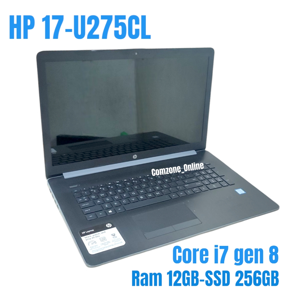 Laptop HP 17-U275CL Core i7-8550u gen 8 Ram 12GB SSD 256GB nbhp54